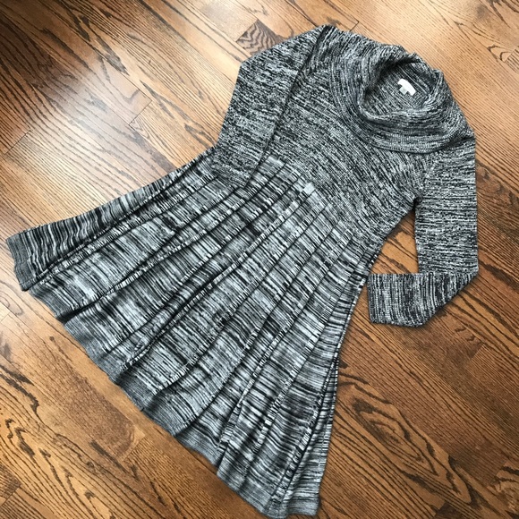 🦄 Calvin Klein Gray Space-dye Sweater Dress - Picture 2 of 4